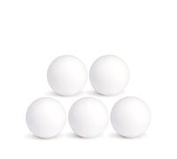 CAAA Lot de 5 balles de Baby-Foot BONZINI Blanches en Plastique