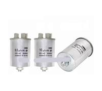 CAALO Condensateur de climatisation à vis inférieure CBB65, 450V, 450vac, 4UF, 5UF, 6UF, 6.5UF, 8UF, 10UF, 12UF, 13UF, 14UF, 15UF, 16UF, 17UF, 18UF (Size : 17UF 75X40MM)