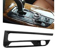 CAALO Fibre de Carbone Panneau de Console Centrale de Voiture pour Maserati Levante 2017-2018,Garnitures Autocollant de Panneau de Changement de Vitesse Auto Accessoires,A-LHD