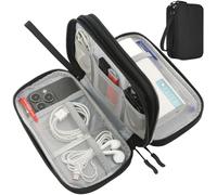 CAAORDKSO Étui de voyage pour appareils électroniques, étui de rangement pour accessoires électroniques pour accessoires de voyage, câble, cordon, chargeur, téléphone, banque d'alimentation, écouteurs