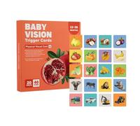 Caartes contrastées - Bébé | Jouets | Carts Flash de Contraste de Stimulation visuelle Noir et Blanc pour Le développement précoce du Cerveau | Jeu de Cartes mémoire pour Les Nouveau-nés de