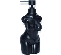 CAAS Ceramic Girl,Lotion soap Dispenser Refillable Liquid Hand Soap Dispenser for Bathroom, Premium Kitchen Soap Dispenser (Black)
