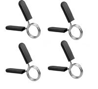 CAASFOOY 4 Pcs Pince Haltere,Fermoir à Ressort pour Haltères Stop Disque À Ressort,Pince à Haltères, 25 mm Pinces À Ressorts pour Poids Haltères, Pinces à Ressort pour Barre d'Haltères Verrouillage