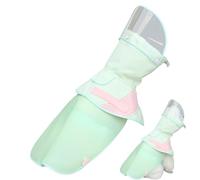 Caata Manteau de pluie pour chien | Jackets de pluie pour chiens pour grands chiens - Manteau respirant avec capuche amovible, à renfort rapide coupe-vent réfléchissant