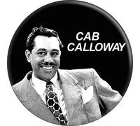 Cab Calloway Bouton rond 3,8 cm, noir/blanc