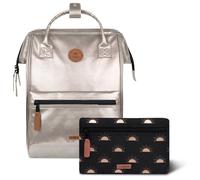 Cabaïa – Sac à dos Adventurer Honolulu Medium 18L – Déperlant, compartiment ordinateur 13" – Doré