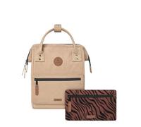 CABAIA - Adventurer Rucksack Luxor Medium 18L - Wasserabweisend - Laptopfach bis zu 13 Zoll - 2 Vordertaschen - vegan zertifiziert - Rucksack für Reisen und Arbeit, Damen & Herren - Beige