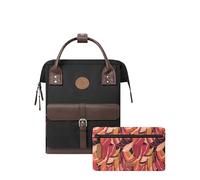 CABAIA - Adventurer Rucksack Managua Mini 10L - Wasserabweisend - Laptopfach bis zu 10,5 Zoll - 2 Vordertaschen - vegan zertifiziert - Rucksack für Reisen und Arbeit, Damen & Herren - Schwarz