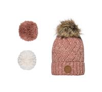 Cabaïa - Bonnet avec 3 pompons interchangeables - Lynchburg Beanie Pink - Rose Rose
