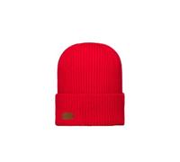 CABAIA - Bonnet French 75 Rouge - Bonnet d'hiver Chaud sans Pompon pour Homme et Femme - Maille Douce et Confortable - Taille Unique Adulte