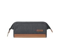 Cabaia Oxford Smart Organizer Trousse à crayons recyclée écologique hydrofuge Gris et marron, gris, Trousse à crayons