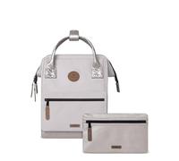 CABAIA - Sac à Dos Adventurer Alger - Mini 10L - Déperlant - Compartiment Ordinateur Portable 10,5" - 2 Poches - Certifié Vegan - Sac Voyage, Affaires, École pour Homme et Femme - Beige