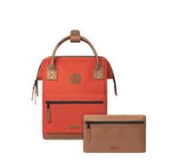 CABAIA - Sac à Dos Adventurer Bogota - Mini 10L - Déperlant - Compartiment Ordinateur Portable 10,5" - 2 Poches - Certifié Vegan - Sac Voyage, Affaires, École pour Homme et Femme - Orange