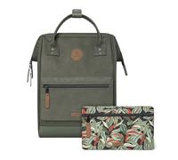 CABAIA - Sac à Dos Adventurer Busan - Medium 18L - Déperlant - Compartiment Ordinateur Portable 13" - 2 Poches - Certifié Vegan - Sac Voyage, Affaires, École pour Homme et Femme - Vert
