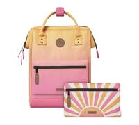 CABAIA - Sac à Dos Adventurer Cabourg - Medium 18L - Déperlant - Compartiment Ordinateur Portable 13-2 Poches - Certifié Vegan - Sac Voyage, Affaires, École pour Homme et Femme - Rose