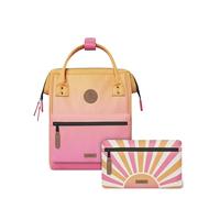 CABAIA - Sac à Dos Adventurer Cabourg - Mini 10L - Déperlant - Compartiment Ordinateur Portable 10,5-2 Poches - Certifié Vegan - Sac Voyage, Affaires, École pour Homme et Femme - Rose