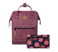 CABAIA - Sac à Dos Adventurer Delhi - Medium 18L - Déperlant - Compartiment Ordinateur Portable 13-2 Poches - Certifié Vegan - Sac Voyage, Affaires, École pour Homme et Femme - Rouge