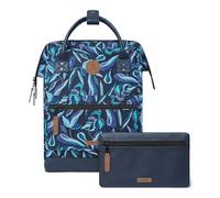 CABAIA - Sac à Dos Adventurer Fontainebleau - Medium 18L - Déperlant - Compartiment Ordinateur Portable 13-2 Poches - Certifié Vegan - Sac Voyage, Affaires, École pour Homme et Femme - Bleu