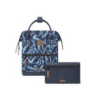 CABAIA - Sac à Dos Adventurer Fontainebleau - Mini 10L - Déperlant - Compartiment Ordinateur Portable 10,5-2 Poches - Certifié Vegan - Sac Voyage, Affaires, École pour Homme et Femme - Bleu