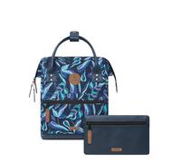 CABAIA - Sac à Dos Adventurer Fontainebleau - Mini 10L - Déperlant - Compartiment Ordinateur Portable 10,5-2 Poches - Certifié Vegan - Sac Voyage, Affaires, École pour Homme et Femme - Bleu