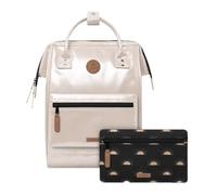 CABAIA - Sac à Dos Adventurer Honolulu - Medium 18L - Déperlant - Compartiment Ordinateur Portable 13" - 2 Poches - Certifié Vegan - Sac Voyage, Affaires, École pour Homme et Femme - Doré