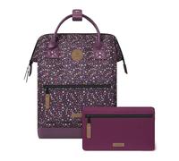 CABAIA - Sac à Dos Adventurer Lausanne - Medium 18L - Déperlant - Compartiment Ordinateur Portable 13" - 2 Poches - Certifié Vegan - Sac Voyage, Affaires, École pour Homme et Femme - Violet