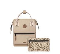 CABAIA - Sac à Dos Adventurer Lobito - Mini 10L - Déperlant - Compartiment Ordinateur Portable 10,5-2 Poches - Certifié Vegan - Sac Voyage, Affaires, École pour Homme et Femme - Crème