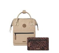 CABAIA - Sac à Dos Adventurer Luxor - Mini 10L - Déperlant - Compartiment Ordinateur Portable 10,5-2 Poches - Certifié Vegan - Sac Voyage, Affaires, École pour Homme et Femme - Crème