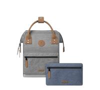 CABAIA - Sac à Dos Adventurer New York - Small 10L - Déperlant - Compartiment Ordinateur Portable 10,5" - 2 Poches - Certifié Vegan - Sac Voyage, Affaires, École pour Homme et Femme - Noir