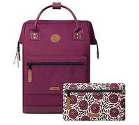 CABAIA - Sac à Dos Adventurer Nice - Maxi 23L - Déperlant - Compartiment Ordinateur Portable 15" - 2 Poches - Certifié Vegan - Sac Voyage, Affaires, École pour Homme et Femme - Violet