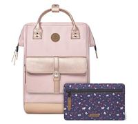 CABAIA - Sac à Dos Adventurer Queretaro - Large 23L - Déperlant - Compartiment Ordinateur Portable 15" - 2 Poches - Certifié Vegan - Sac Voyage, Affaires, École pour Homme et Femme - Rose