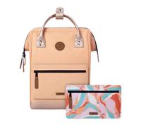 CABAIA - Sac à Dos Adventurer San Jose - Medium 18L - Déperlant - Compartiment Ordinateur Portable 13" - 2 Poches - Certifié Vegan - Sac Voyage, Affaires, École pour Homme et Femme - Orange