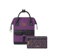 CABAIA - Sac à Dos Adventurer Singapour - Mini 10L - Déperlant - Compartiment Ordinateur Portable 10,5" - 2 Poches - Certifié Vegan - Sac Voyage, Affaires, École pour Homme et Femme - Violet