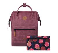CABAIA - Sac à Dos Adventurer Delhi - Medium 18L - Déperlant - Compartiment Ordinateur Portable 13-2 Poches - Certifié Vegan - Sac Voyage, Affaires, École pour Homme et Femme - Rouge