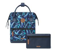 CABAIA - Sac à Dos Adventurer Fontainebleau - Mini 10L - Déperlant - Compartiment Ordinateur Portable 10,5-2 Poches - Certifié Vegan - Sac Voyage, Affaires, École pour Homme et Femme - Bleu