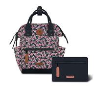 CABAIA Sac à dos de loisirs bleu foncé rose pour femme - Adventurer All Over Backpack XS Cagliari 341136