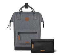 CABAIA Sac à dos de loisirs gris noir pour femme et homme - Adventurer Melanged Backpack L Getaria 345006