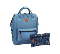 Cabaïa Sac à dos étanche - Système MOLLE et design tendance pour hommes et femmes - Nylon robuste, confort rembourré - Idéal pour les voyages, l'école, le travail - Rouge, bleu, Taille unique