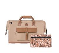 CABAIA - Sac de Voyage Duffle Adventurer Kuala Lumpur 40L - Compatible Bagage Cabine 45x30x29 - Déperlant & Certifié Vegan - 2 Poches - Compartiment à Chaussures - Sac W nd, Sac de Sport - Marron