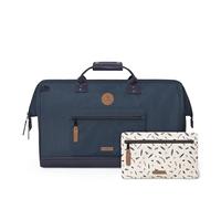 CABAIA - Sac de Voyage Duffle Adventurer Port Antonio 40L - Compatible Bagage Cabine 45x30x29 - Déperlant & Certifié Vegan - 2 Poches - Compartiment à Chaussures - Sac Week-End, Sac de Sport - Bleu