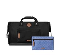 Cabaïa Sac de voyage Duffle Adventurer Berlin 40L – Cabine 45x30x29, déperlant, certifié vegan –Noir