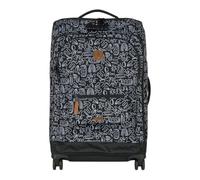 CABAIA Soft Suitcase 4 Wheels All Over Trolley Amiens Bleu Marine 68cm