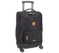 CABAIA Soft Suitcase 4 Wheels Essentials Trolley Berlin Noir 55cm