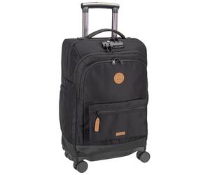 CABAIA Soft Suitcase 4 Wheels Essentials Trolley Berlin Noir 55cm
