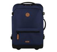 CABAIA Valise bleu foncé pour femme et homme - Soft Suitcase Essentials Trolley S Reykjavik 310729