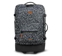 CABAIA Valise noir blanc pour femme et homme - Soft Suitcase Essentials Trolley M Amiens 310657
