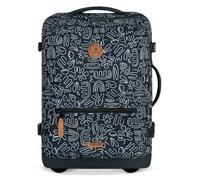 CABAIA Valise noir blanc pour femme et homme - Soft Suitcase Essentials Trolley S Amiens 310669