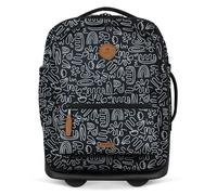 CABAIA Valise noir blanc pour femme et homme - Soft Suitcase Essentials Trolley XS Amiens 310655