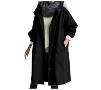 Caban Femme Manteau Grande Taille Automne Polaire Chaud Hiver Blouson Long Trapèze Laine Bouillie Chic Veste Longue Parka Mi Saison Et Elegant Mouton Trench Coat Cintré Manteaux D'hiver Imperméable