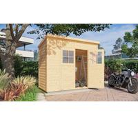 Cabane à Outils Alster en Bois de la Marque Alpholz | cabanon de Jardin Exterieur | cabane de Jardin exterieure | Rectangle, Construction en Panneaux préfabriqués, cabane à Outils, Toit monopente